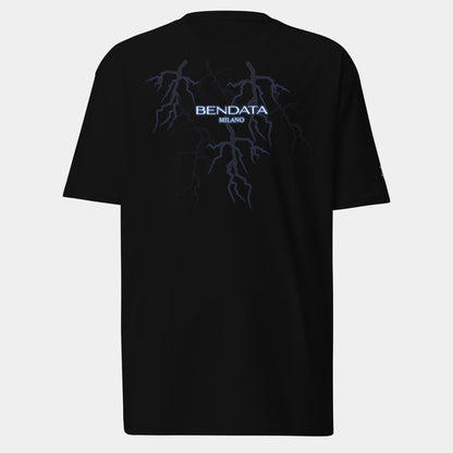 BENDATA | BLACK T SHIRT LIGHTNING LOGO